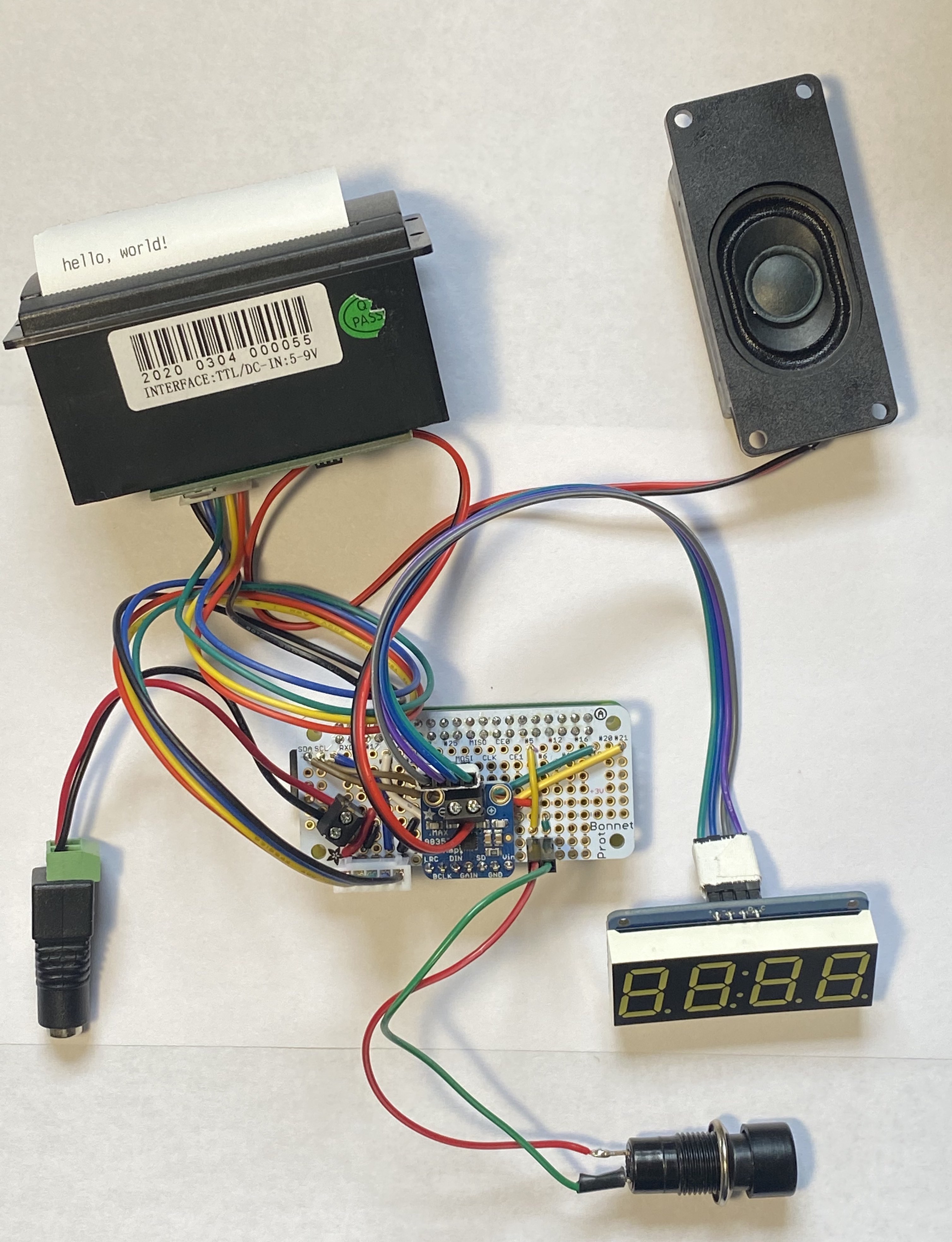 All the electronics "exploded" out of the
enclosure.